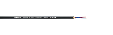 lfm / Mikrofonkabel Cordial CMK 209, 2 x 0.088mm2, schwarz